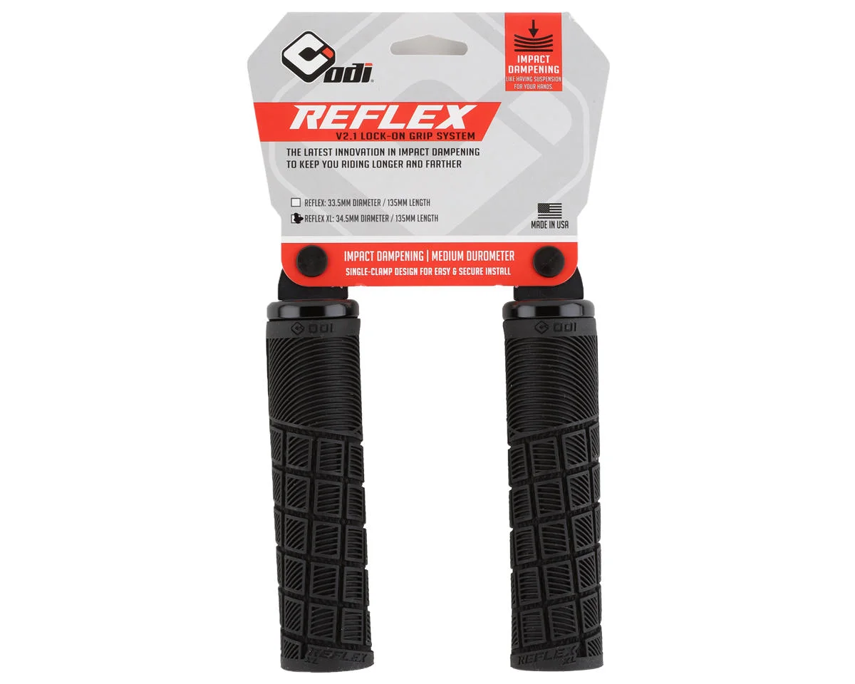 ODI Reflex MTB Grips (Black) (Lock-On) (XL) - view 2